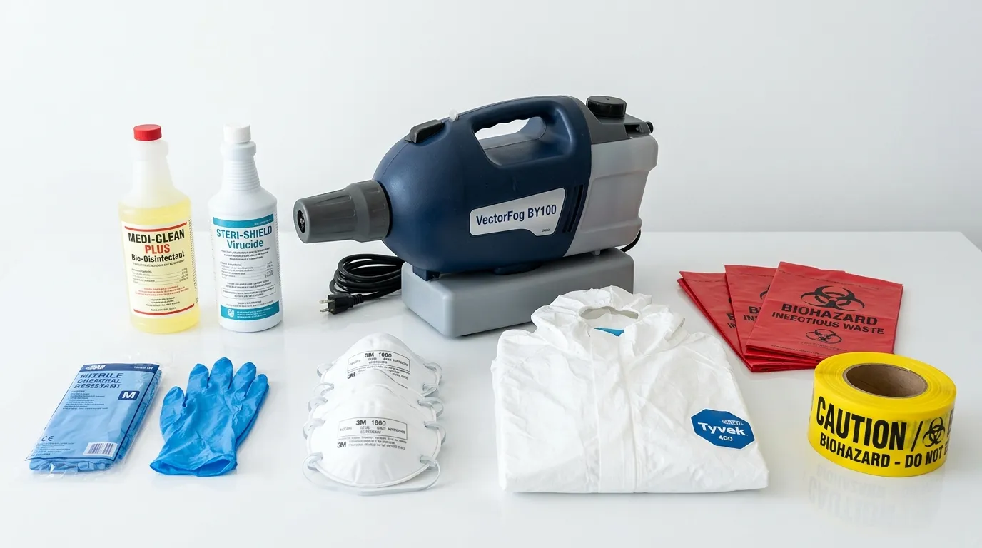 Professional biohazard remediation crew working in 'Aiea Heights